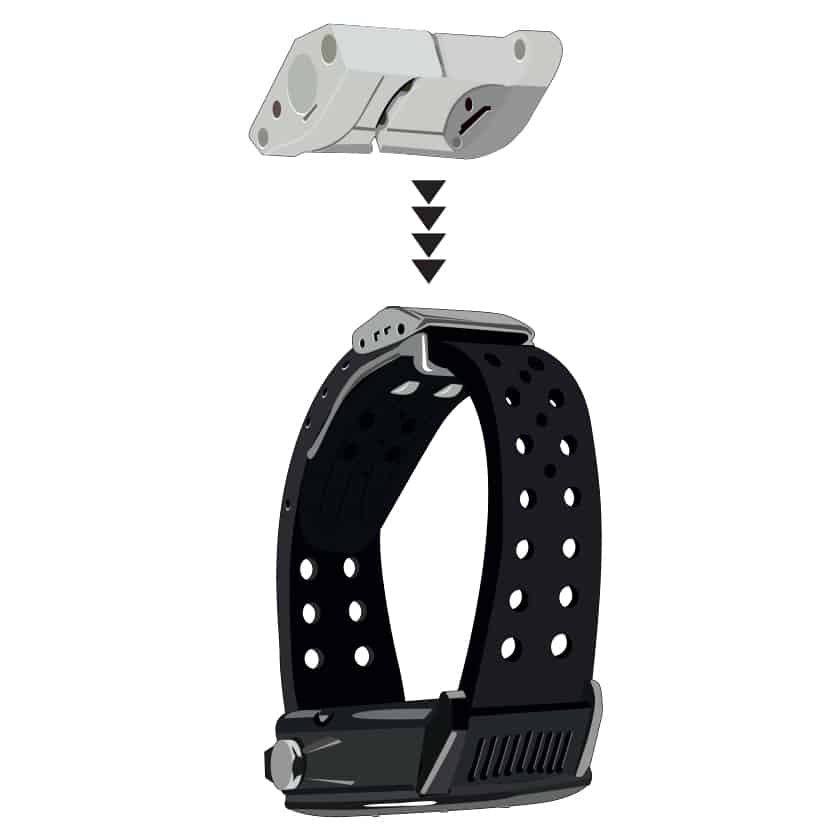 Leather Locking Strap for Tranquil GPS Watch