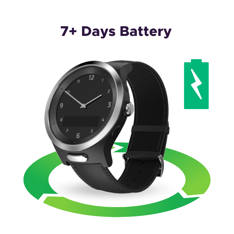 gps watch elderly long battery life